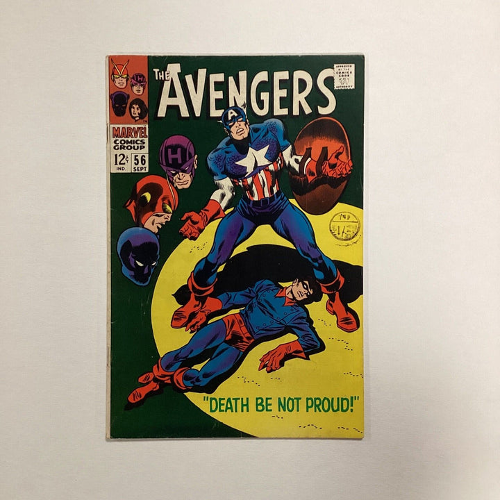 Avengers #56 1968 FN- Cent Copy Pence Stamp