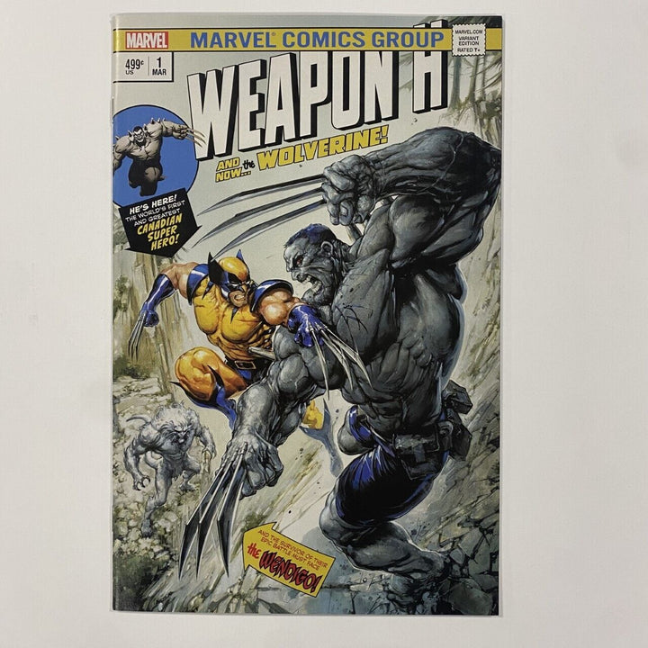 Weapon H  #1 2018 NM Clayton Crain Hulk 181 Homage Variant