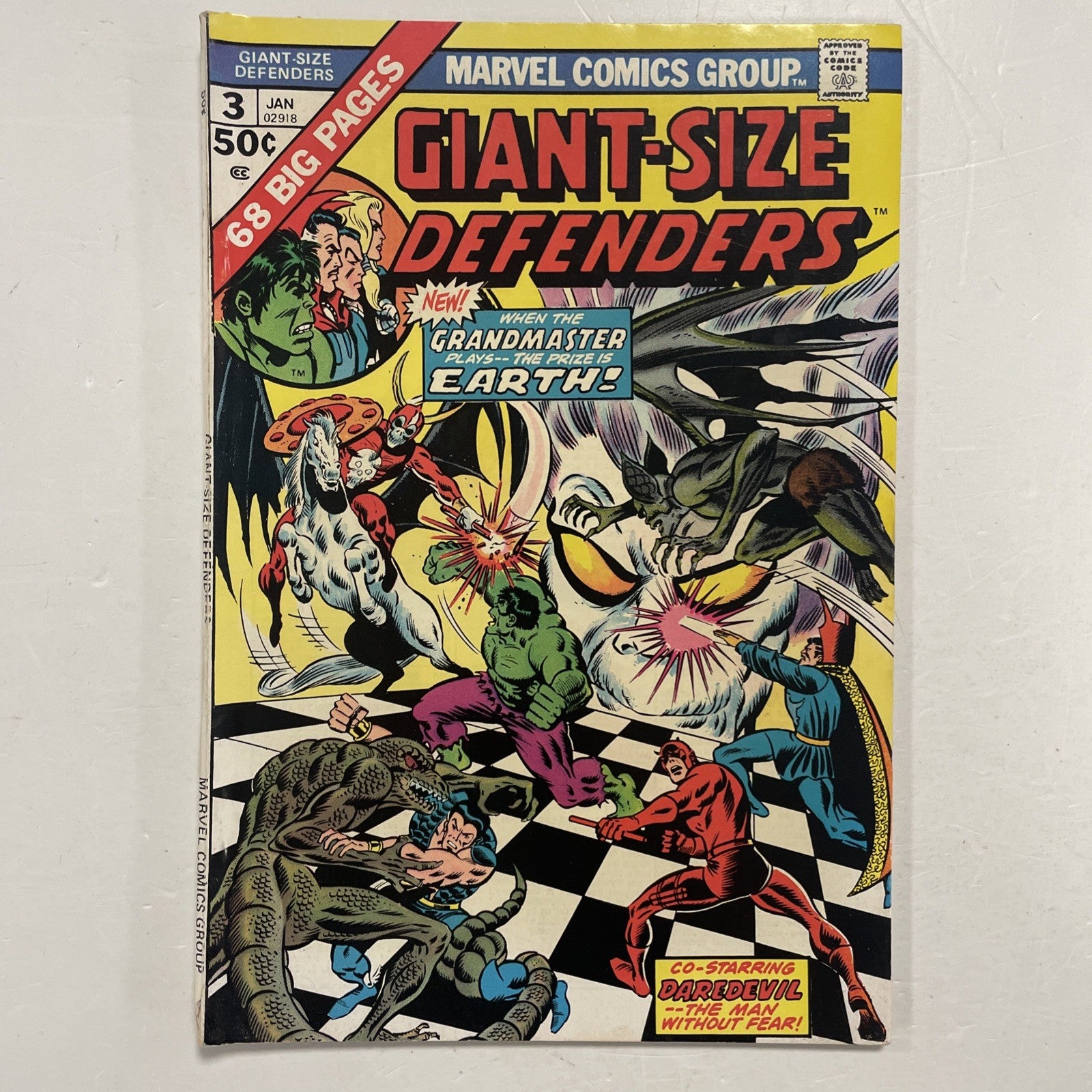 Giant-Size Defenders #3 1975 FN 1st Appearance of Korvac0