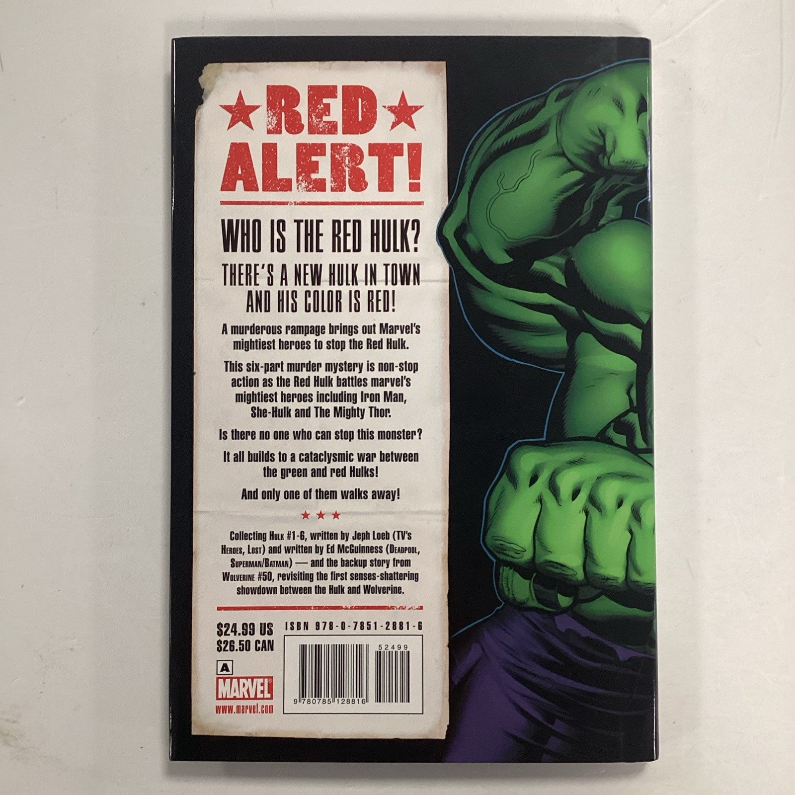 Hulk Red Hulk 2008 Premiere Edition 1st Print Hard Cover Jeph Loeb4