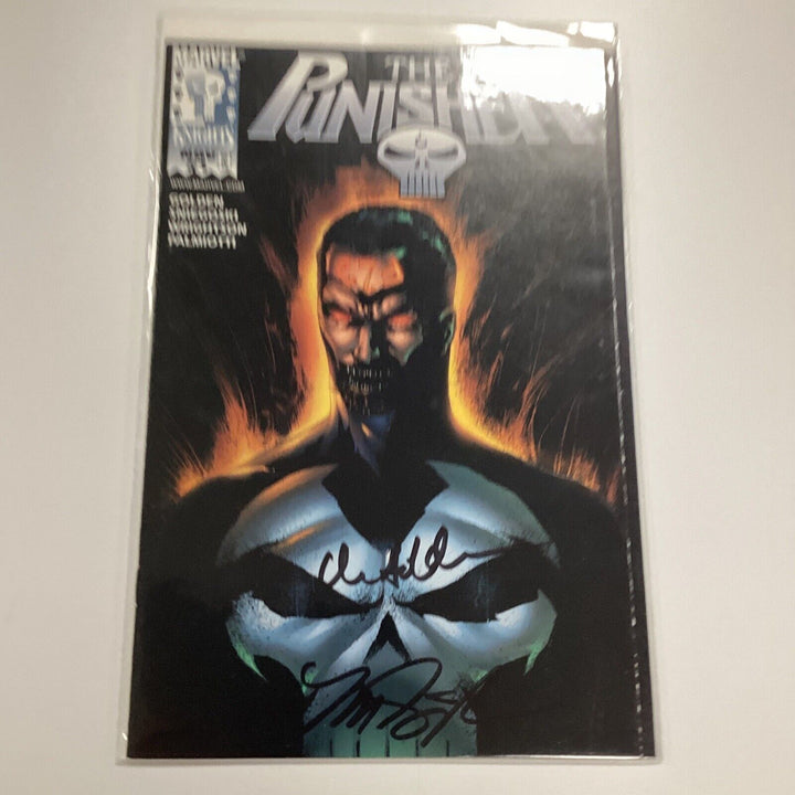 Punisher #1 1998 VF/NM Variant Signed Golden Sniegoski DF CoA 1518/6000