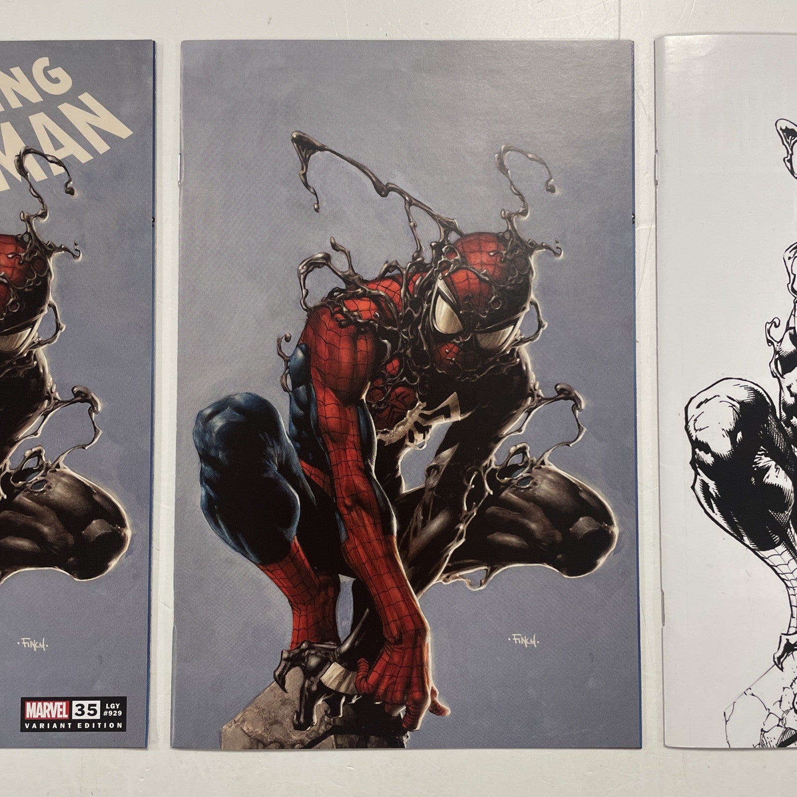 Amazing Spider-Man #35 2023 NM David Finch Trade Virgin Sketch Variant Set2