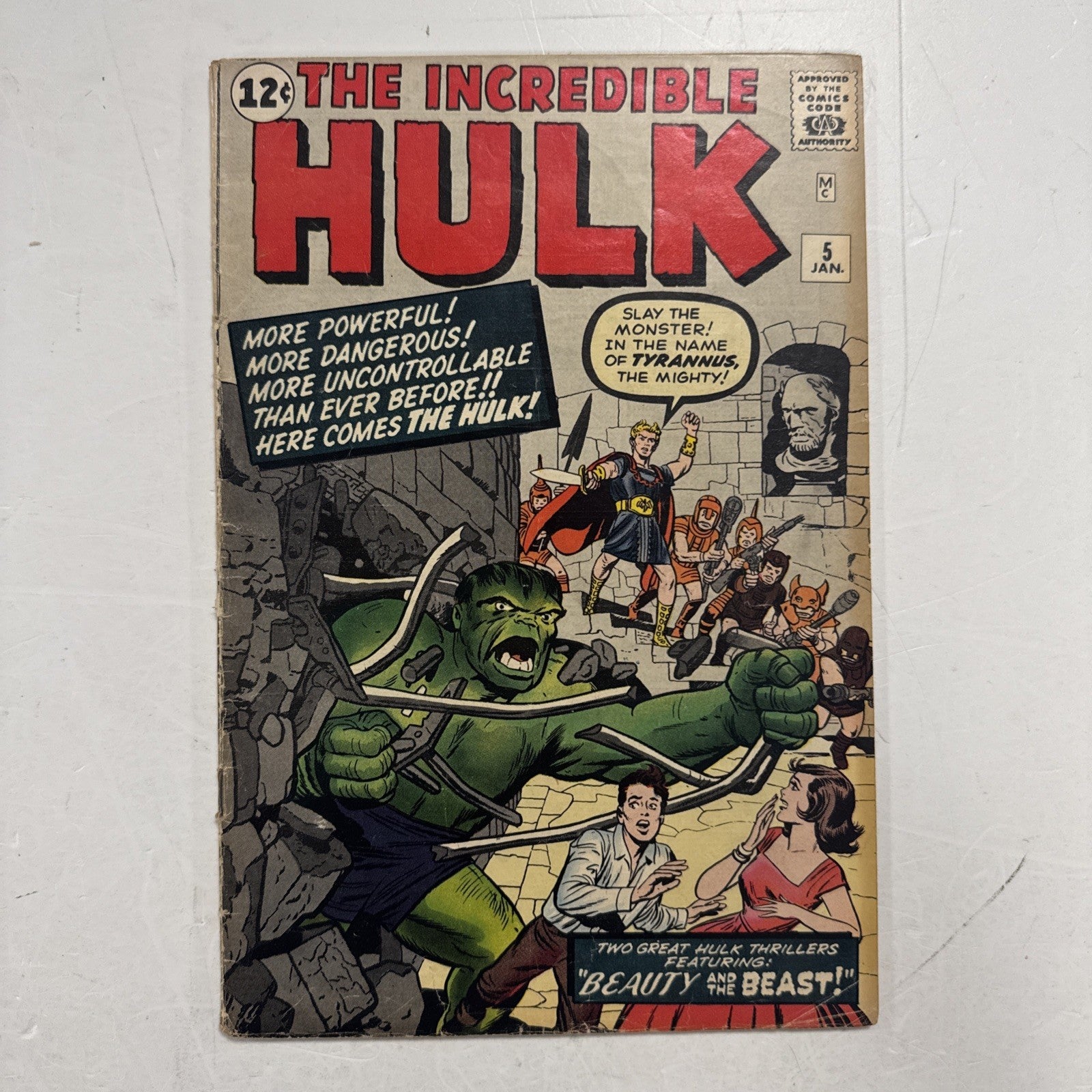 The Incredible Hulk #5 1963 VG 1st Appearance of Tyrannus0