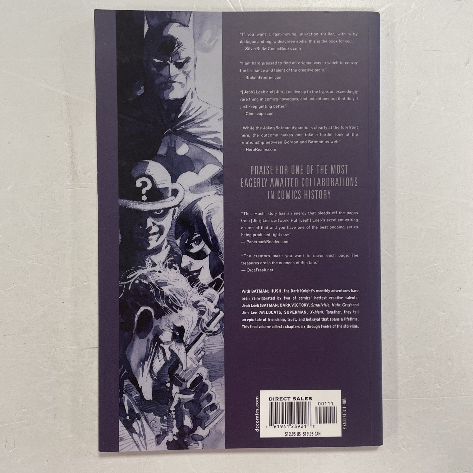 Batman Hush Vol. 1 & 2 2003 TPB Trade Paperback Graphic Novel Set14