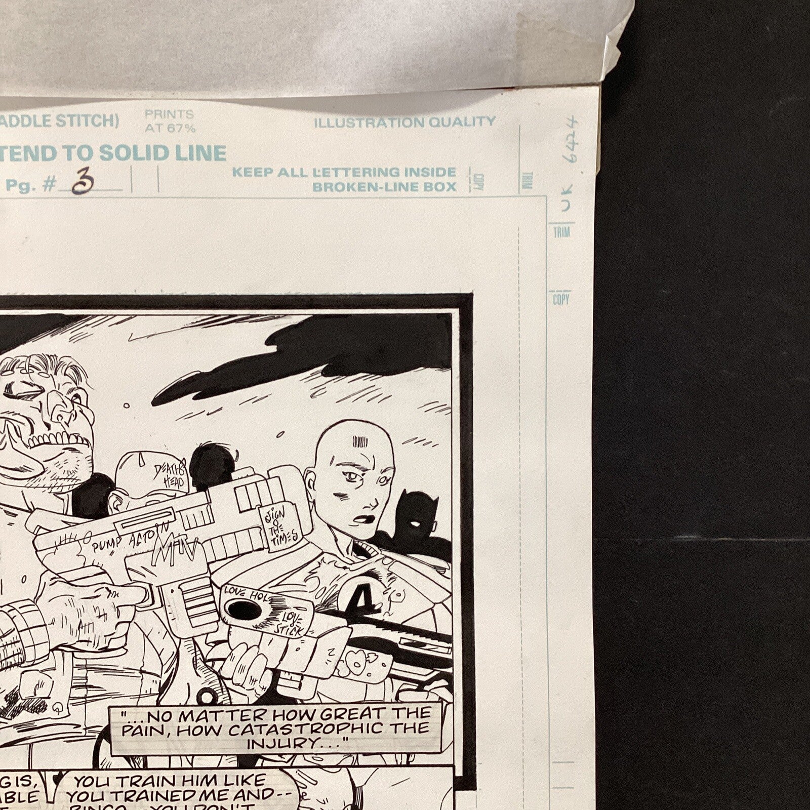 Original Artwork for Wild Thing #3 Page 3 by Duke Mighten 1993 Marvel Comics4