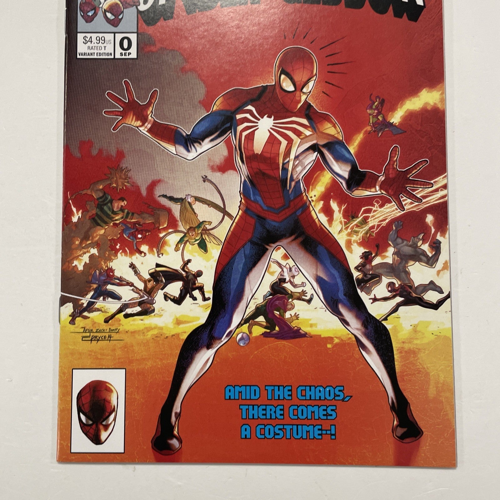 Spider-geddon #0 2018 NM Campbell Secret Wars #8 cover Homage Variant Edition2