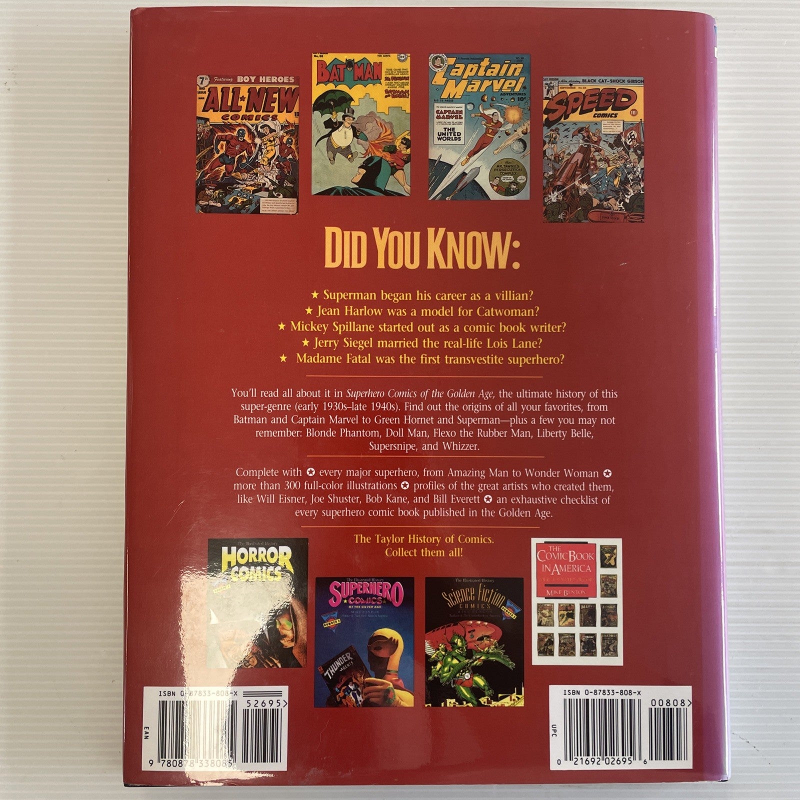 Superhero Comics of the Golden Age:The Illustrated History #4 1992 Graphic Novel4