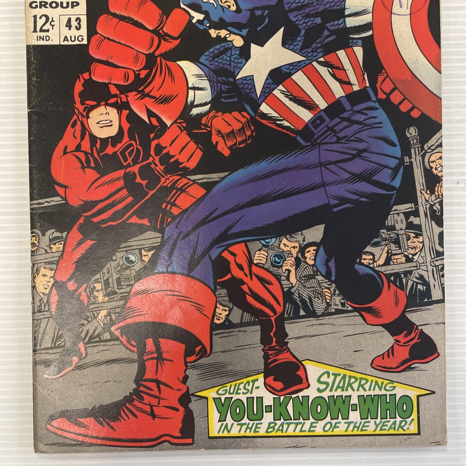 Daredevil #43 VG 1968 VG/FN Captain America Appearance DD Origin Retold **2