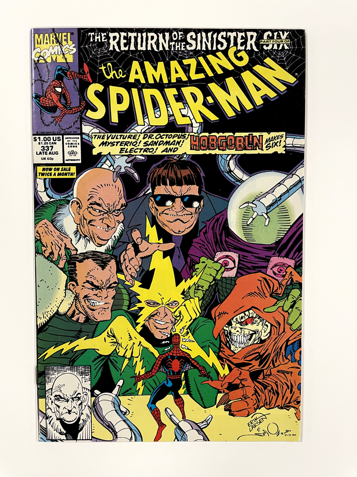 Amazing Spider-Man #337 NM  1990 1st full team appearance of the Sinister Six V2