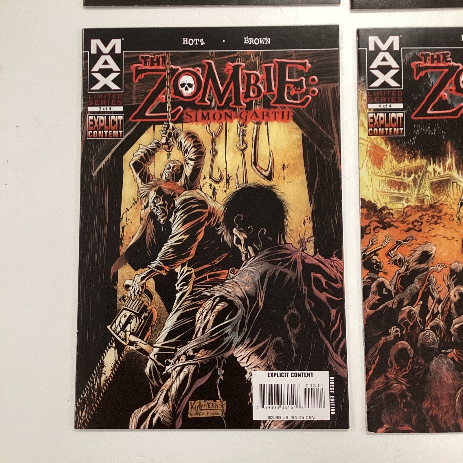 The Zombie #1-4 2008 VF/NM  Complete Set Marvel Max Comics)3