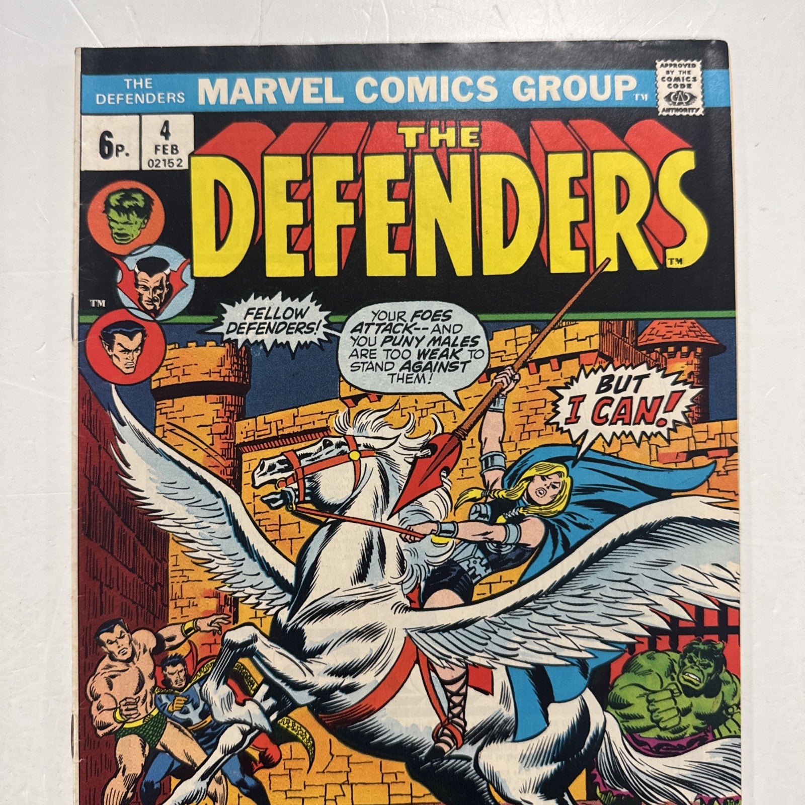 Defenders #4 1973 FN Valkyrie Joins Defenders Pence Copy1