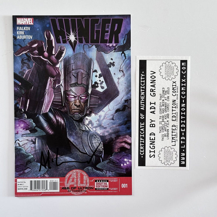 Hunger #1 Age Of Ultron Aftermath 2013 NM Signed Adi Granov CoA