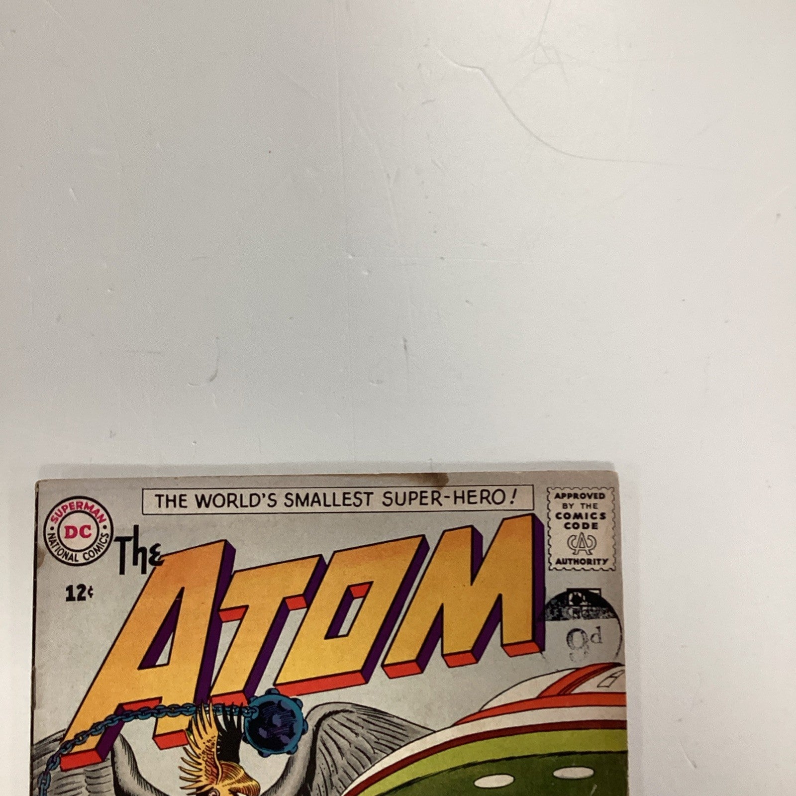 Atom #7 1963 GD/VG Pence Stamp **Water staining, small tearbottom of rear cover1