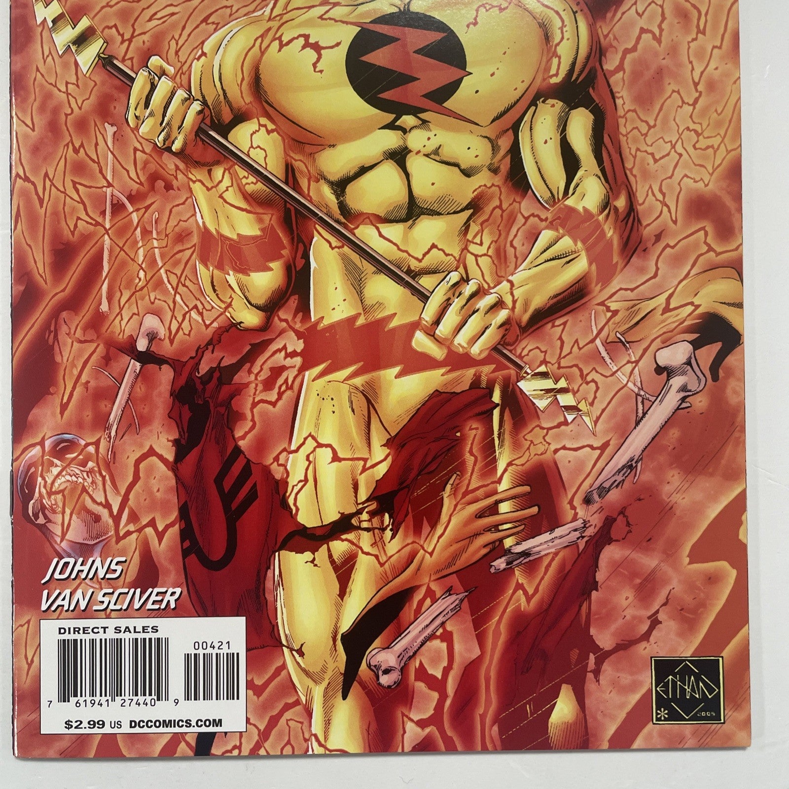 The Flash Rebirth #4 2009 1:25 Geoff Johns & Ethan Van Sciver Variant2