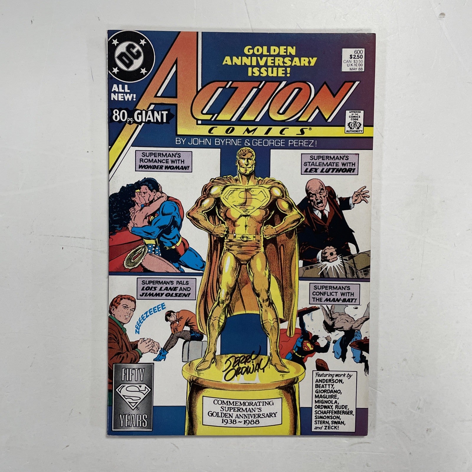 Action Comics #600 1988 Signed Jerry Ordway at NYCC 20060