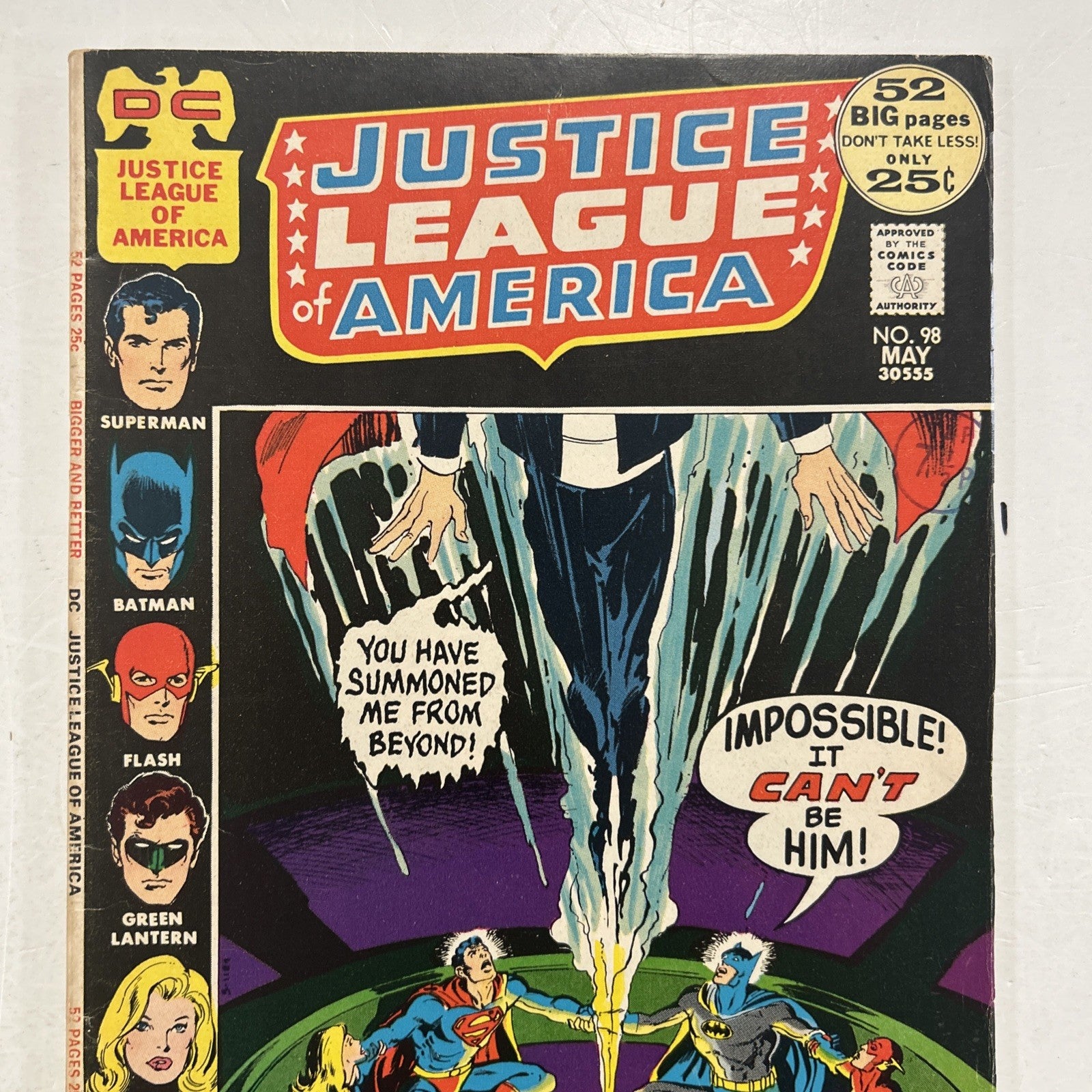 Justice League of America #98 1972 VG/FN Pence Stamp1