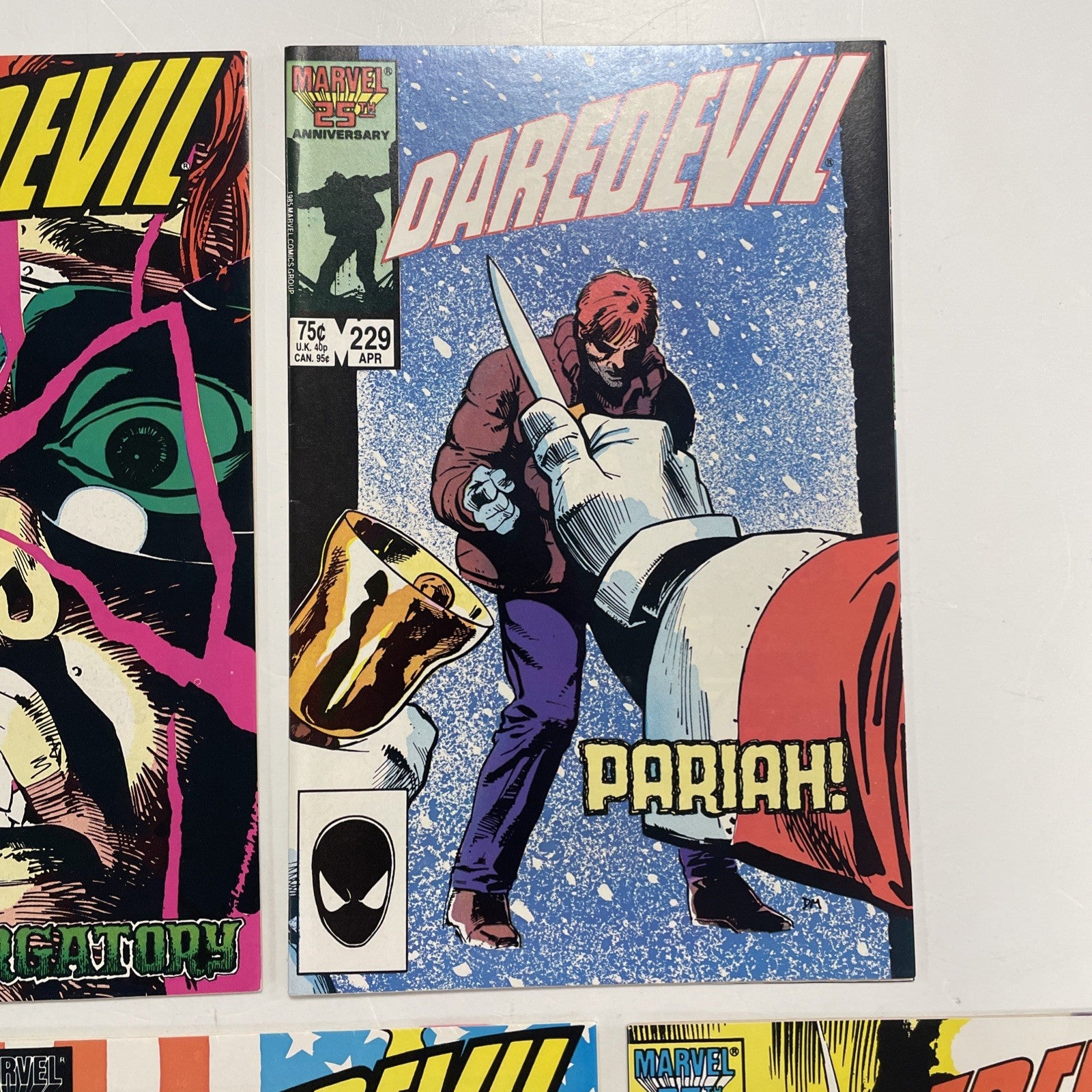 Daredevil #227-233 1986 Complete Born Again Storyline High Grade 7 Issues3