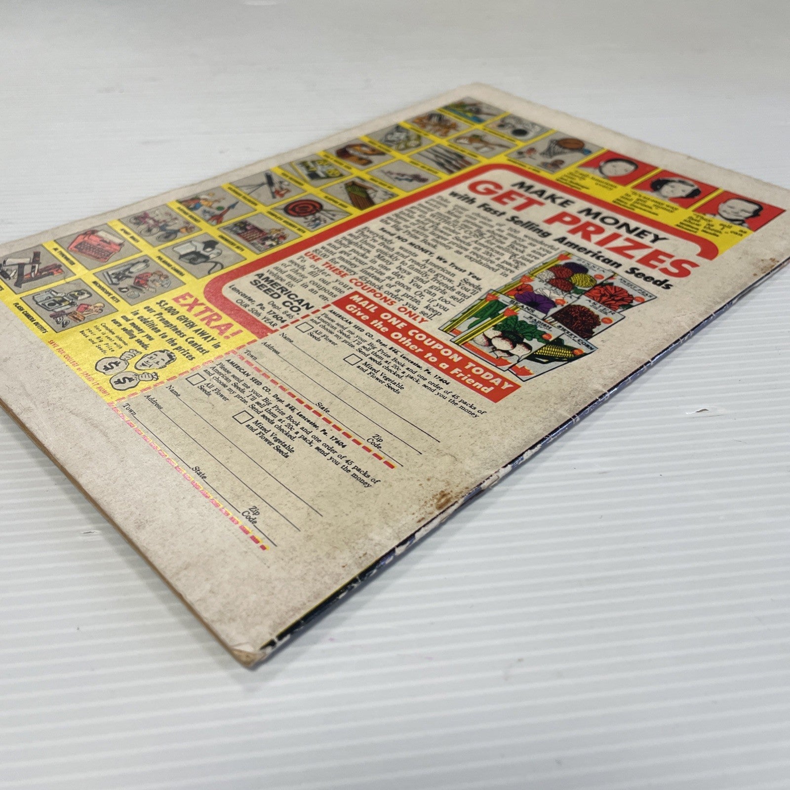 Captain Marvel #1 1968 GD/VG Pence Stamp & Sticker **Rusted staples, high cover7