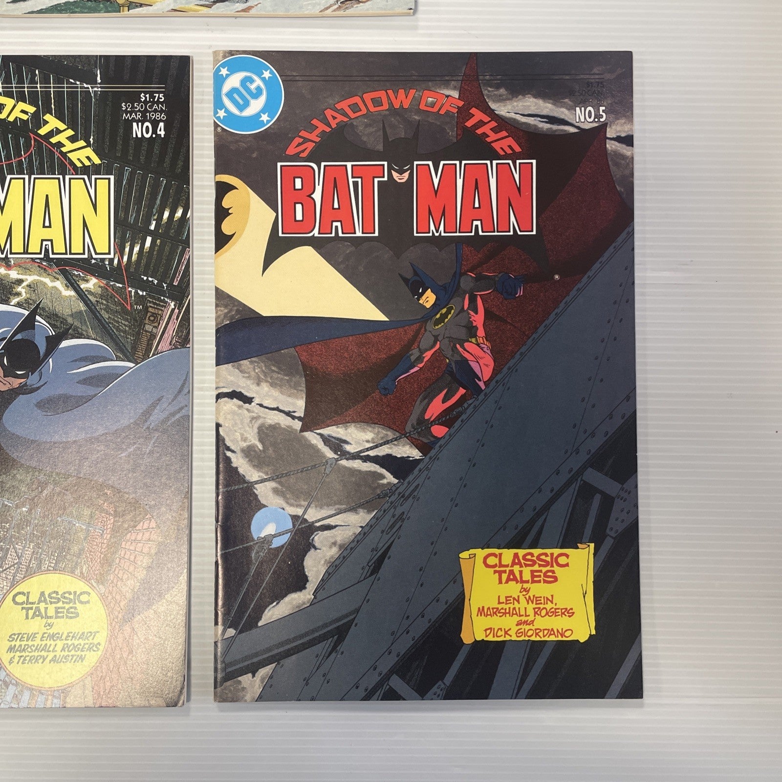 Shadow of The Batman #1-5 1985 Complete Set Reprints Classic Stories5