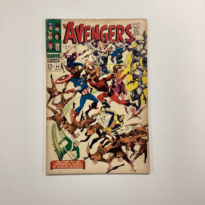 Avengers #44 1967 VG+ Death of Red Guardian Pence Stamp *See Description