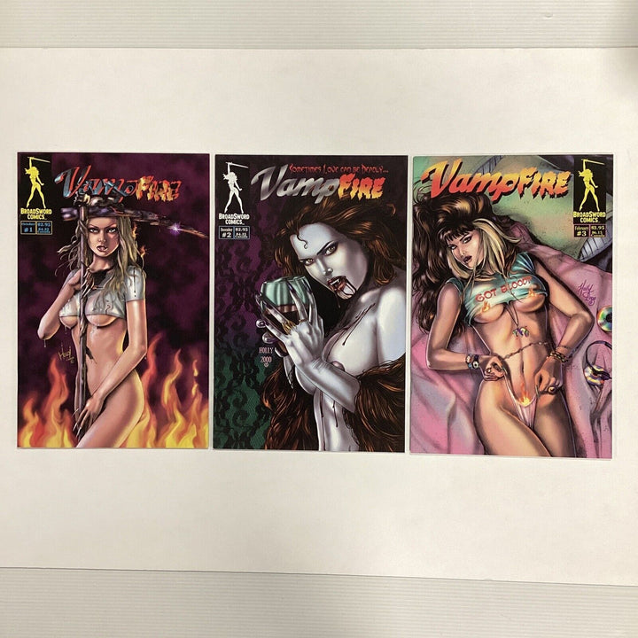 Vampfire #1-3 2000 VF/NM Broadsword Comics