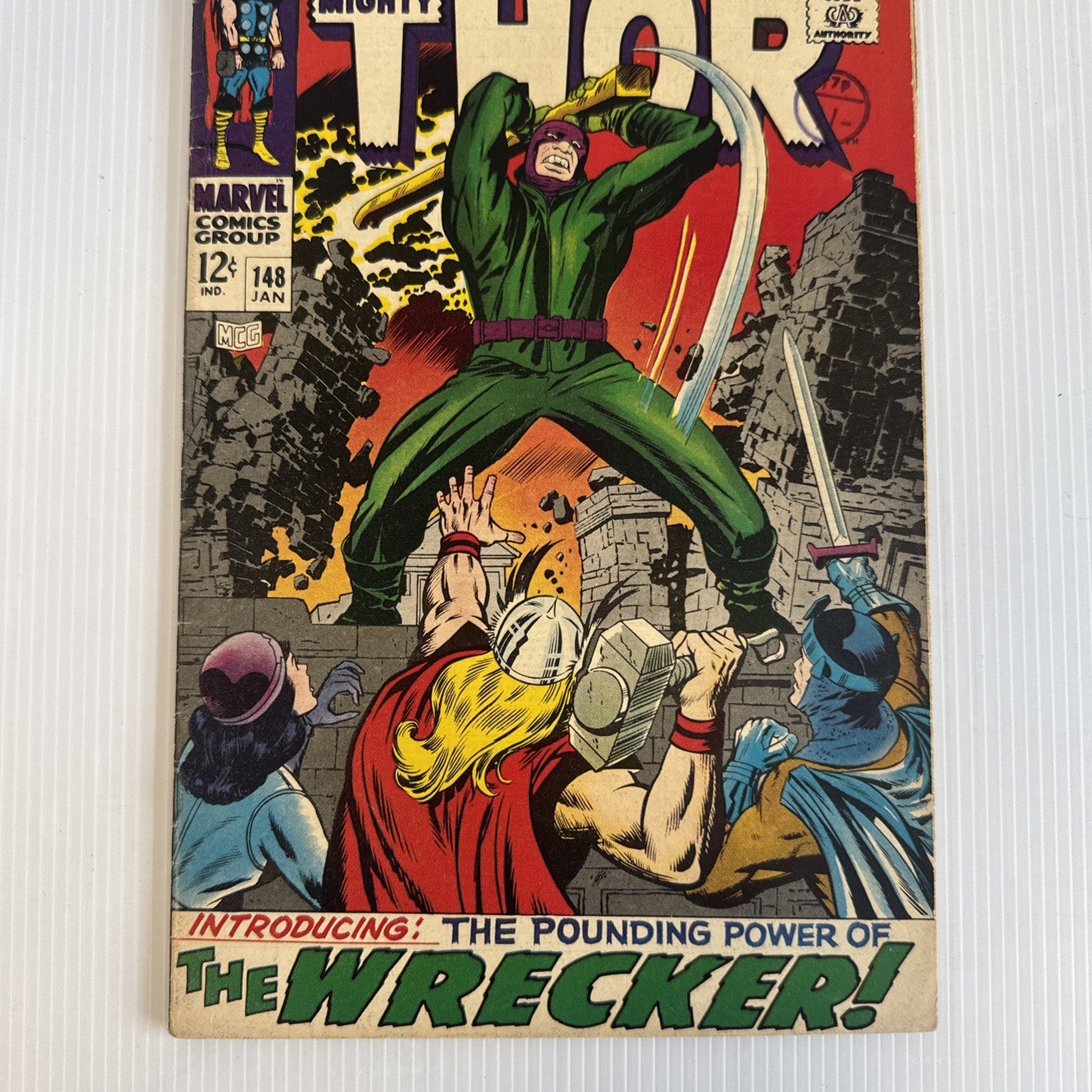 The Mighty Thor #148 1968 VG/FN 1st Appearance of The Wrecker Pence Stamp2