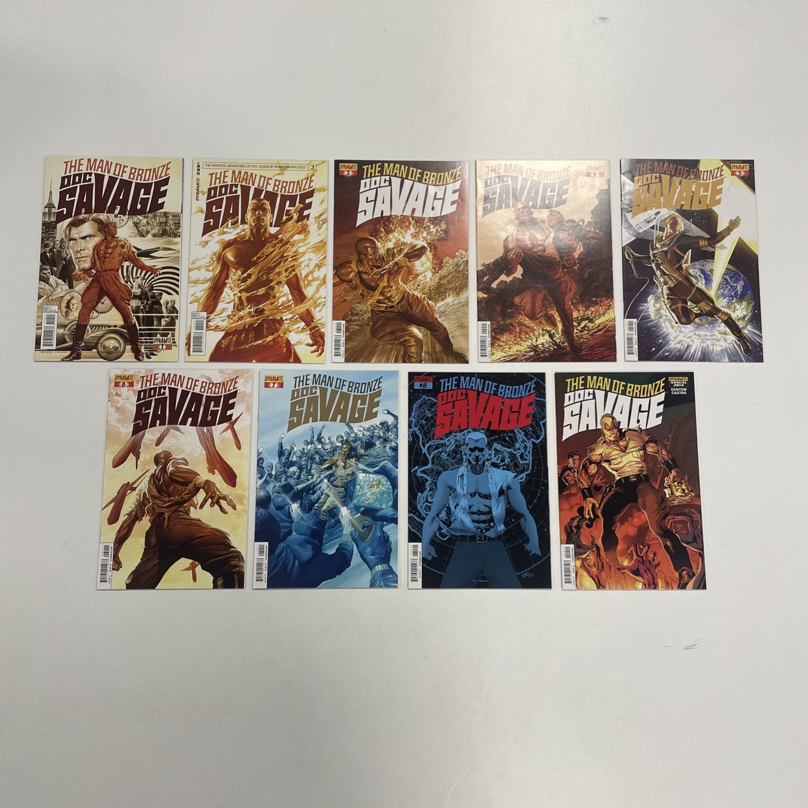 Doc Savage #1-8 & Annual 2013 NM Complete Set Dynamite0