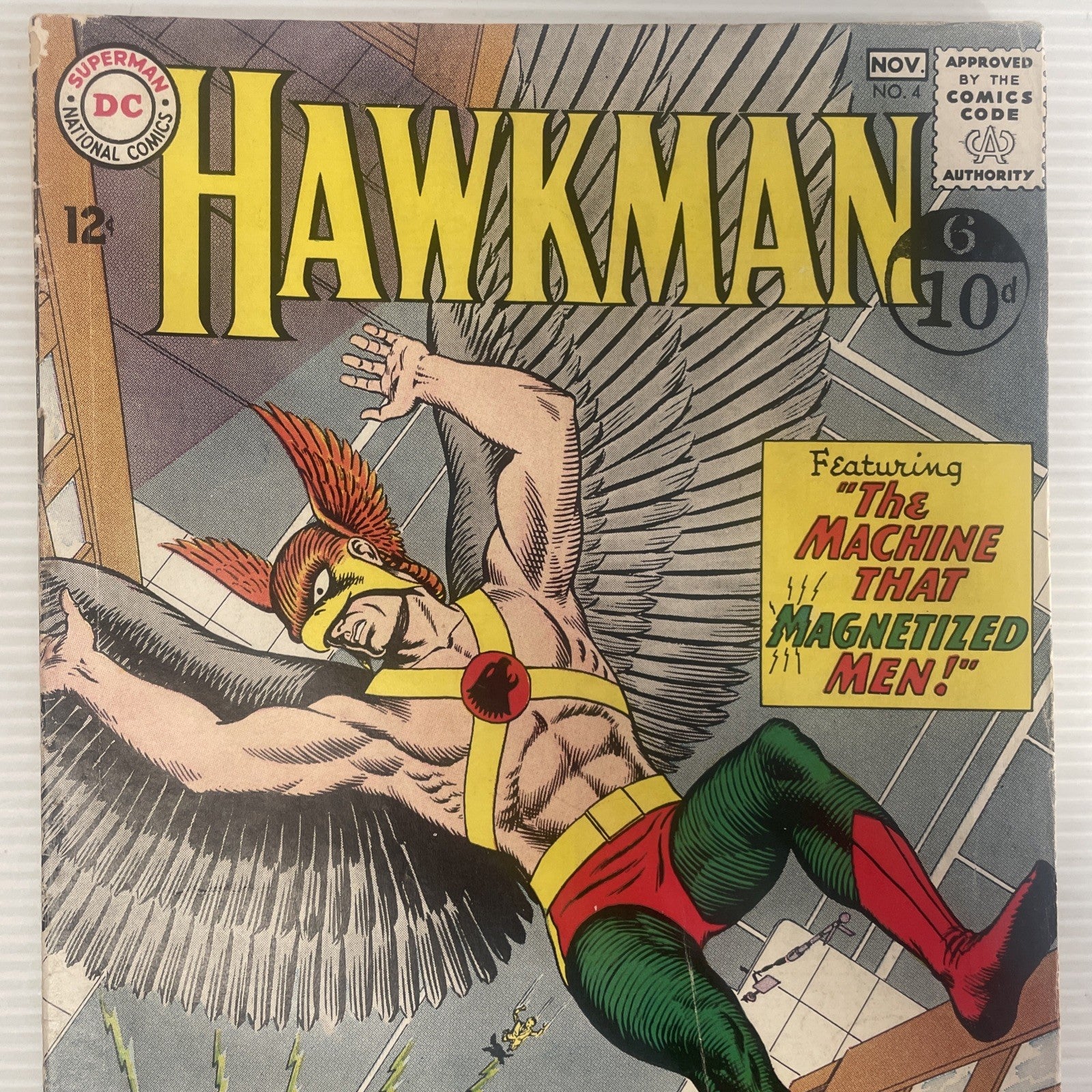 Hawkman #4 1964 VG- Origin & 1st App of Zatanna Pence Stamp *See Descripton1