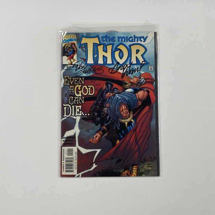 The Mighty Thor #29 2000 VF/NM Signed Andy Kubert & Dan Jurgens Dynamic Forces