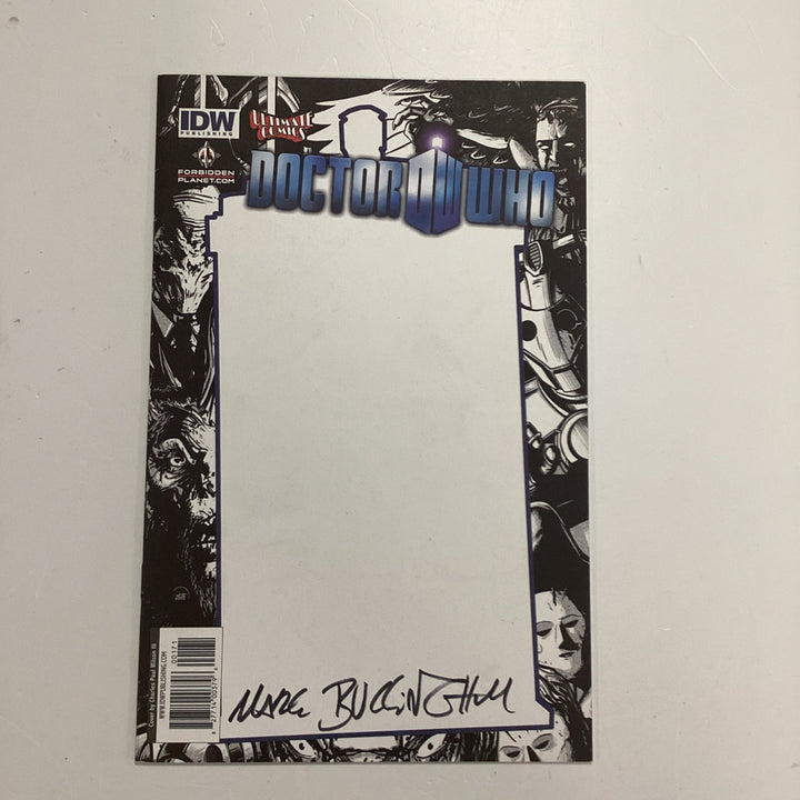 Doctor Who #1 2012 VF/NM Blank Sketch Signed By Mark Buckingham0