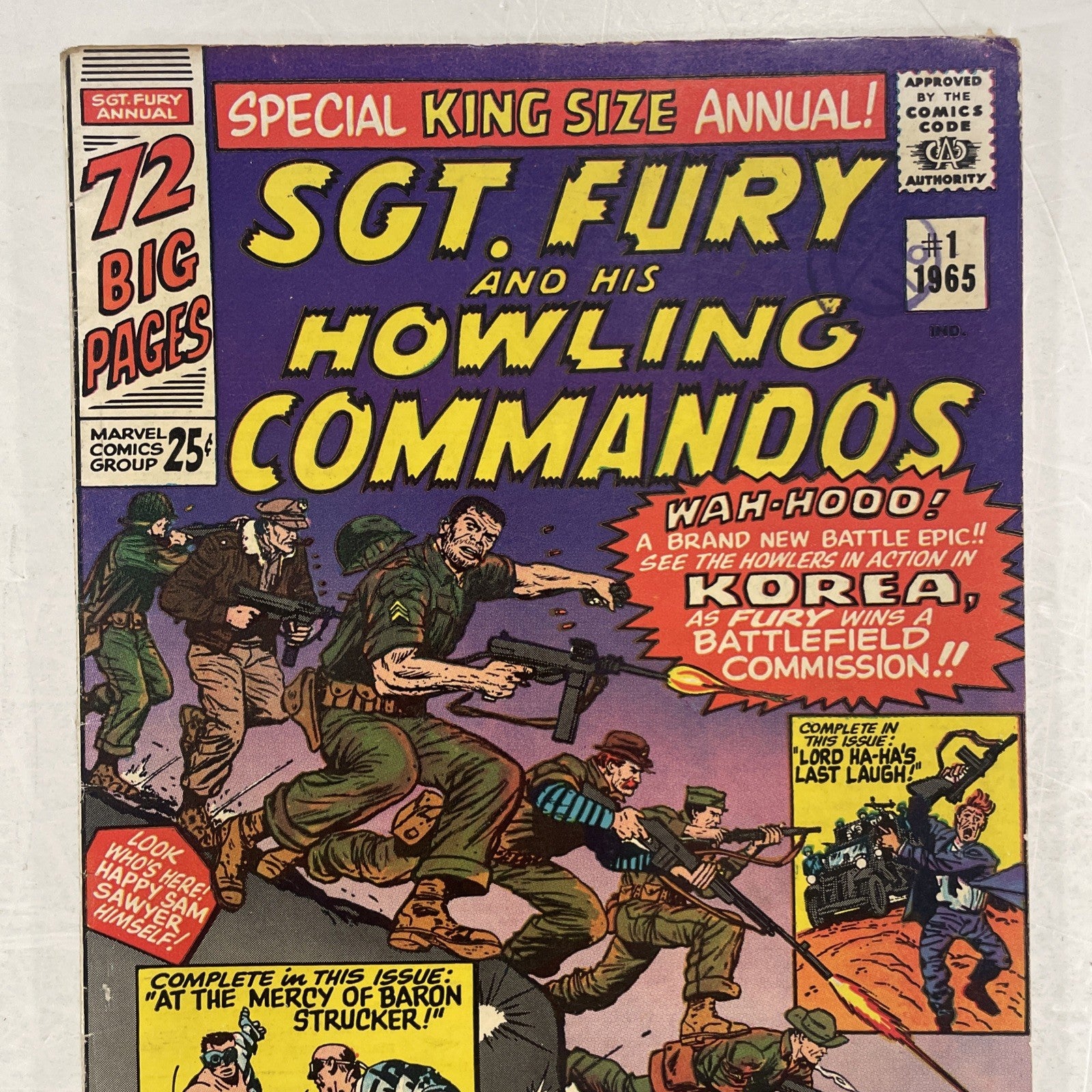 Sgt. Fury and His Howling Commandos King Size #1 1965 VG/FN1