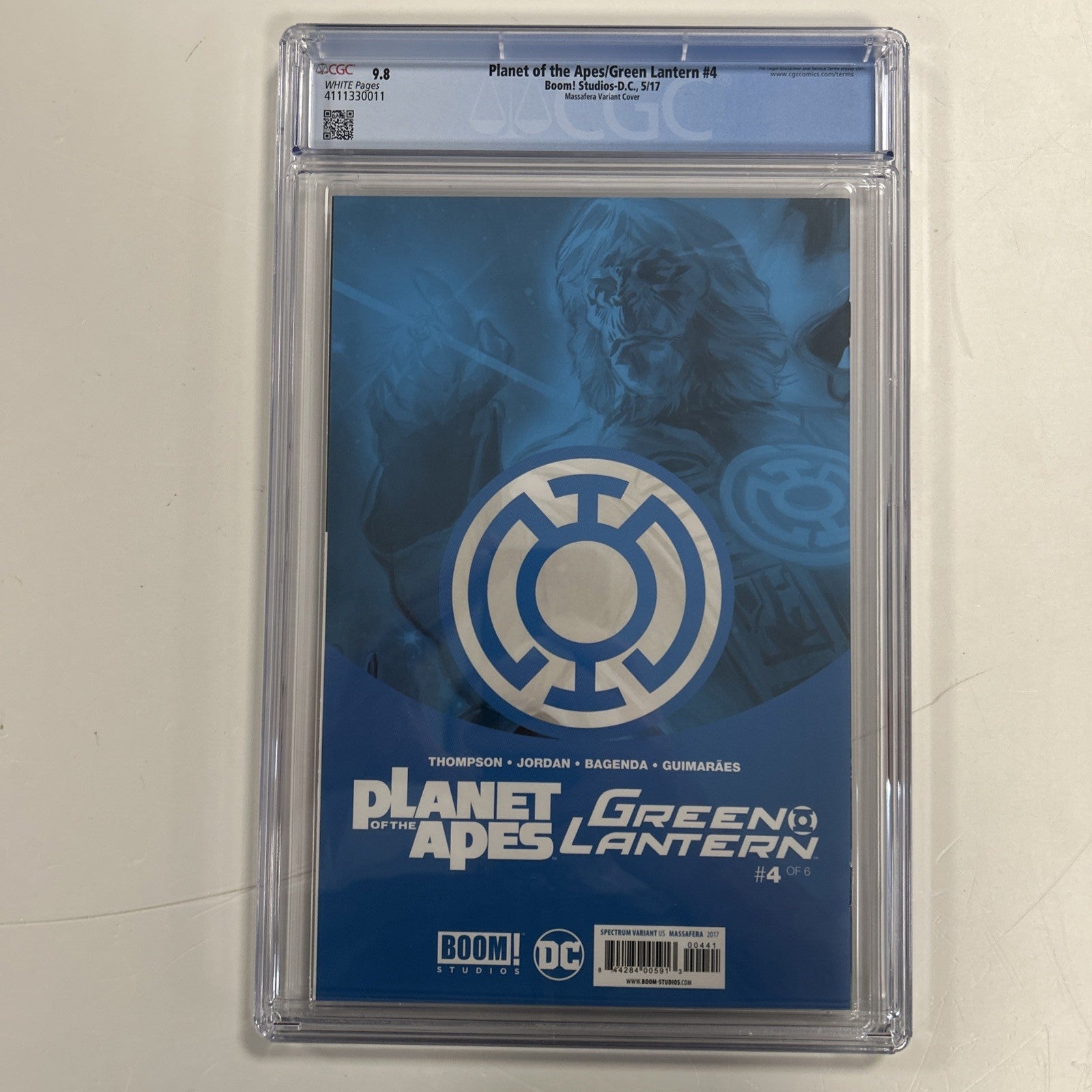 Planet of the Apes/Green Lantern #4 2017 CGC 9.8  Massafera 1:40 Virgin Variant9