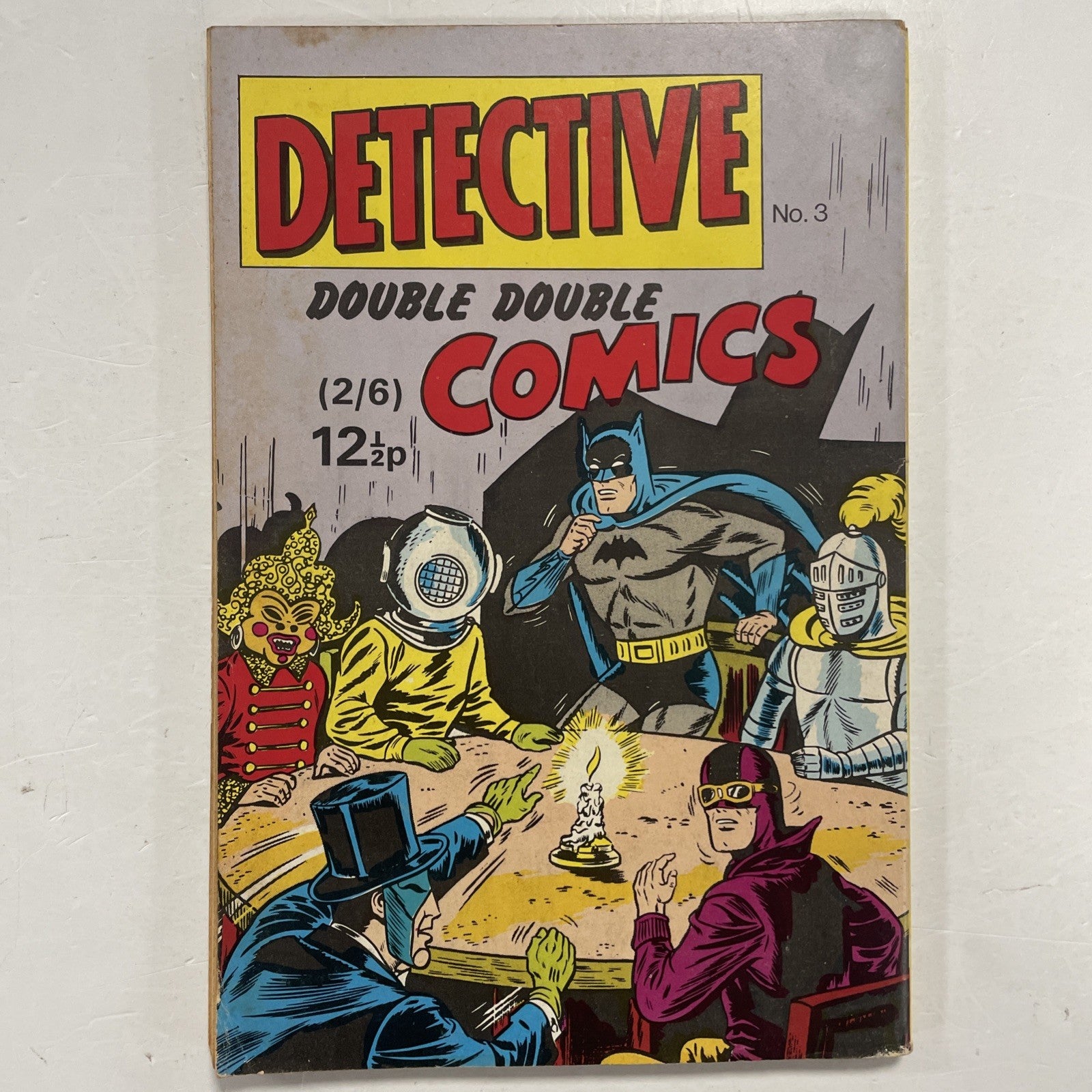 Detective Double Double Comics #3 1968 Low Grade Cent Stamp & Sticker on Front C4