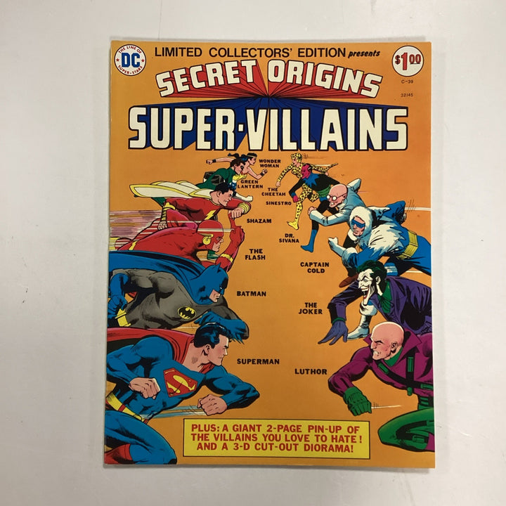 DC Limited Collectors Edition Secret Origins Super-Villains 1975 VF/NM0