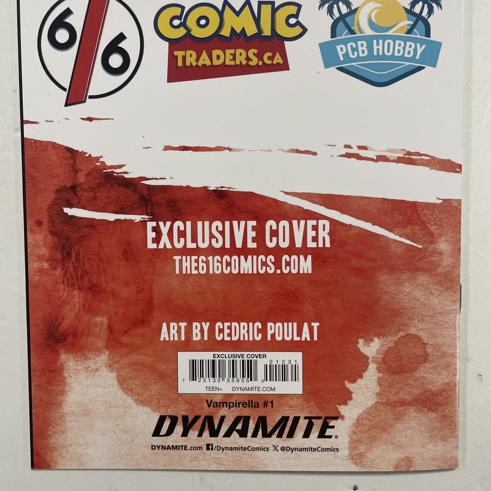 Vampirella #1 2025 NM Cedric Poulat White Virgin Variant LTD to 500 Dynamite6