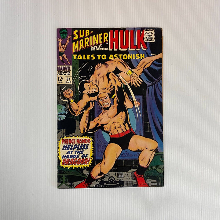 Tales to Astonish Hulk Sub-Mariner #94 1968 FN+ Cent copy