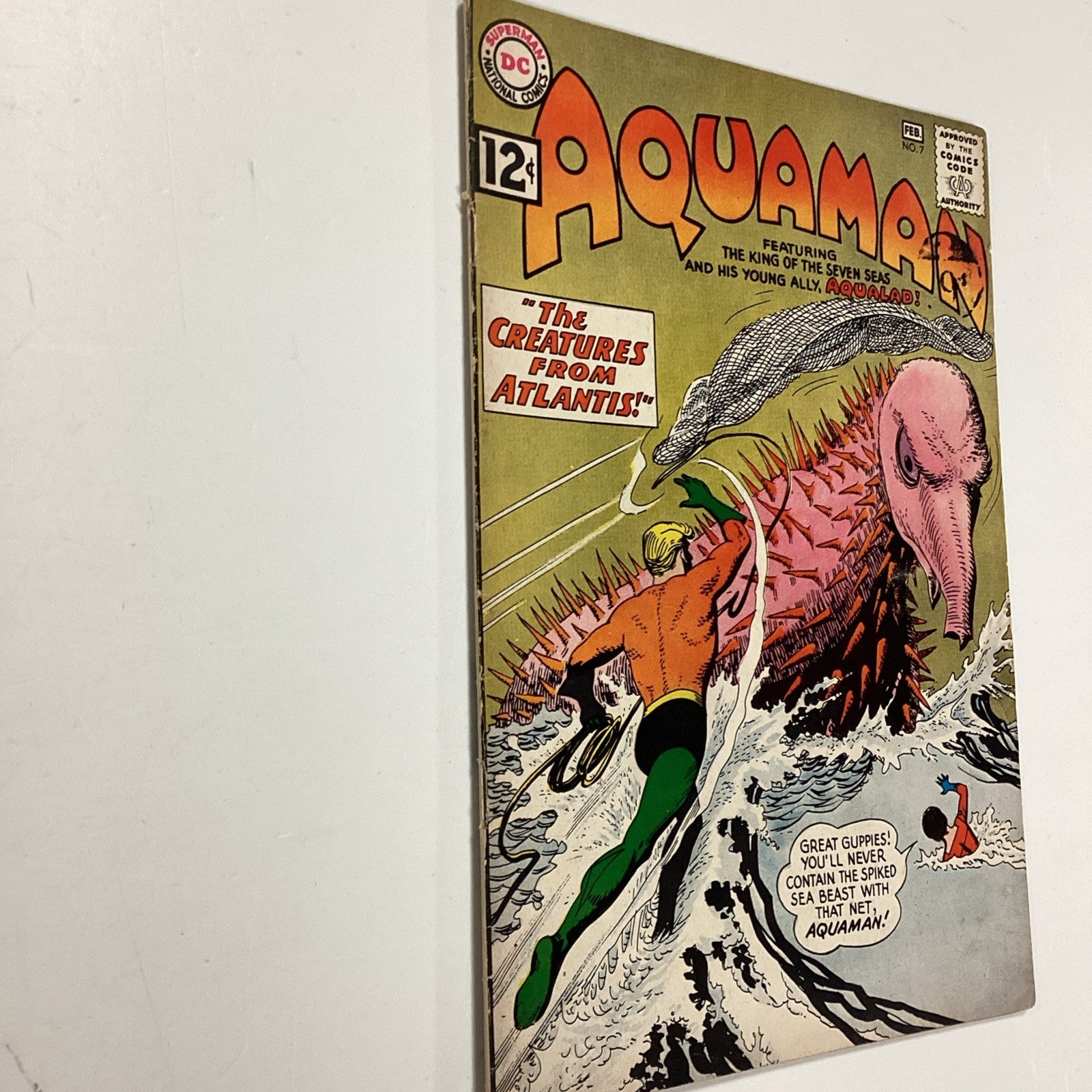 Aquaman #7 1963 VG+ Pence Stamp **Cover loose at bottom staple3