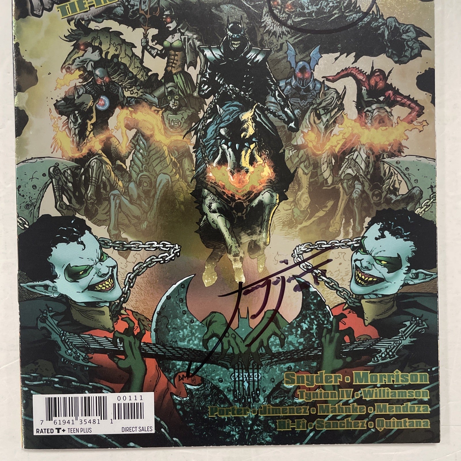 Dark Knights Rising Wild Hunt #1 2018 NM Signed Scott Snyder & Jorge Jimenez2