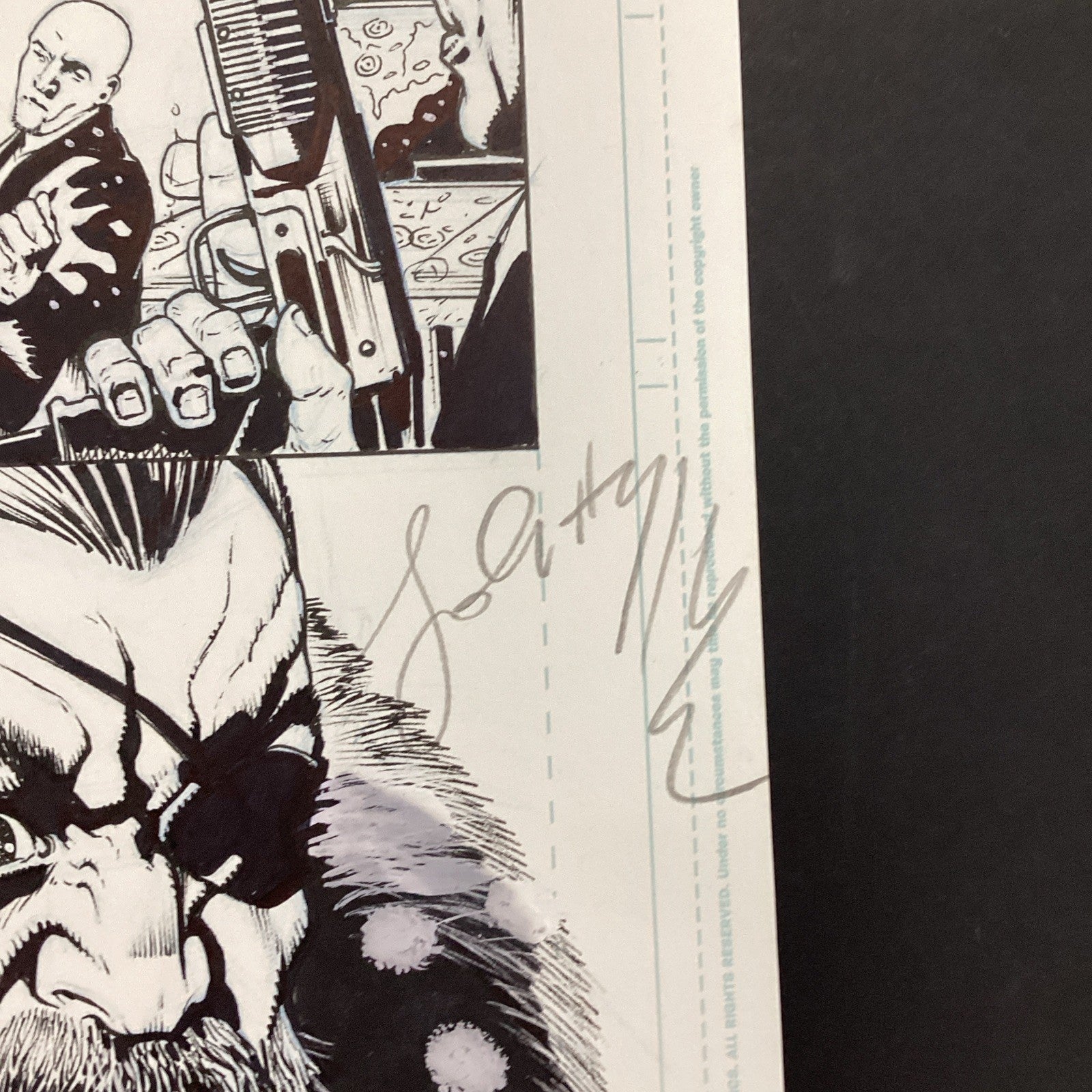 Original Artwork for Thunderbolt Jaxon #2 Page 1 By John Higgins 20063
