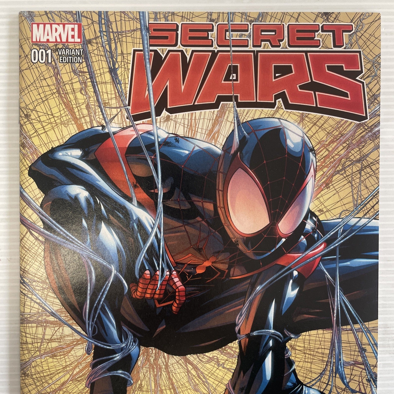 Secret Wars #1 2015 VF McKone Miles Morales Todd McFarlane Spider-Man #1 Homage1