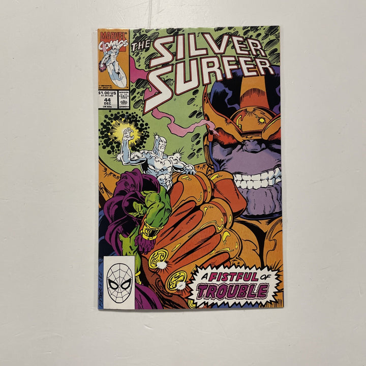 Silver Surfer #44 1987 VF/NM 1st Appearance of Infinity Gauntlet0