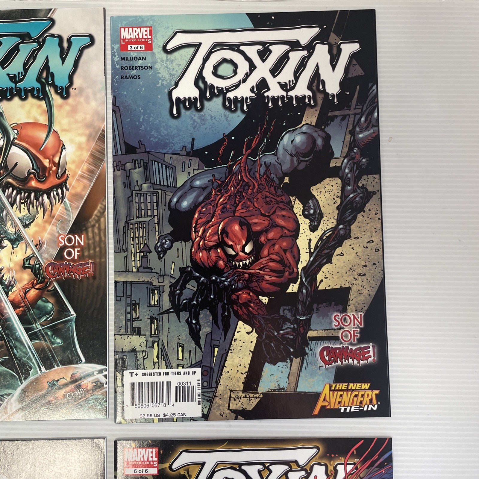 Toxin #1-6 Complete Marvel 2005 Mini Series Full Set Run 1-63
