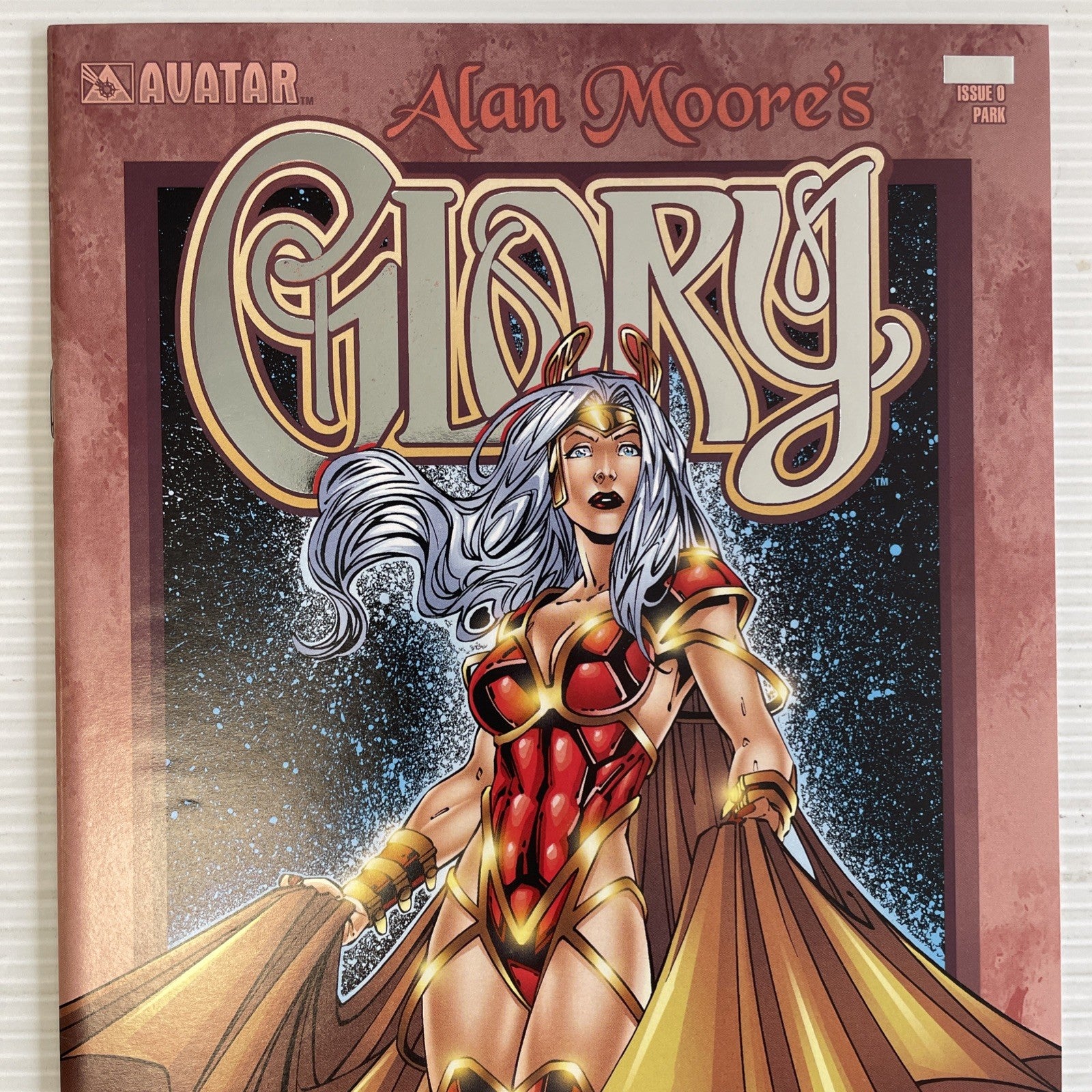 Glory #0 2001 NM Park Platinum Foil Variant Alan Moore Avatar1