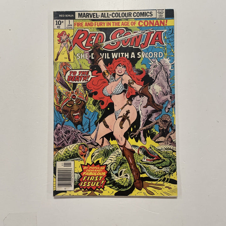 Red Sonja #1 1977 VG/FN Pence Copy (2)0