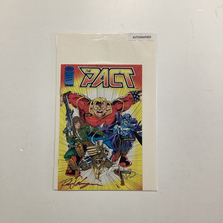 The Pact: Bonus Preview Ashcan 1993 Signed Lopez & Woz with CoA Image Comics0