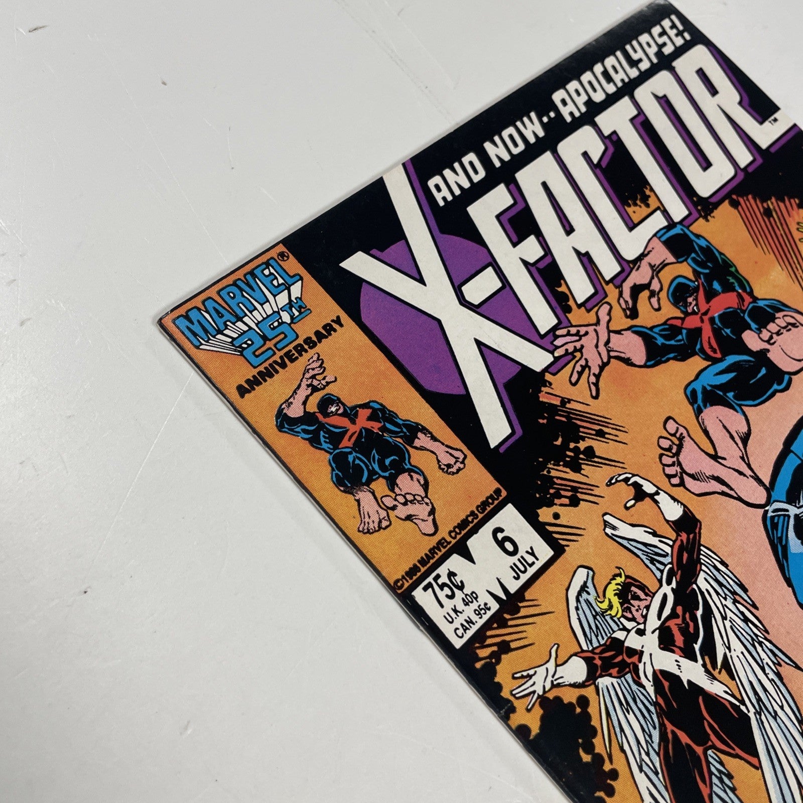 X-factor #6 1986 FN/VF 1st Full Appearance of Apocalypse (6)5
