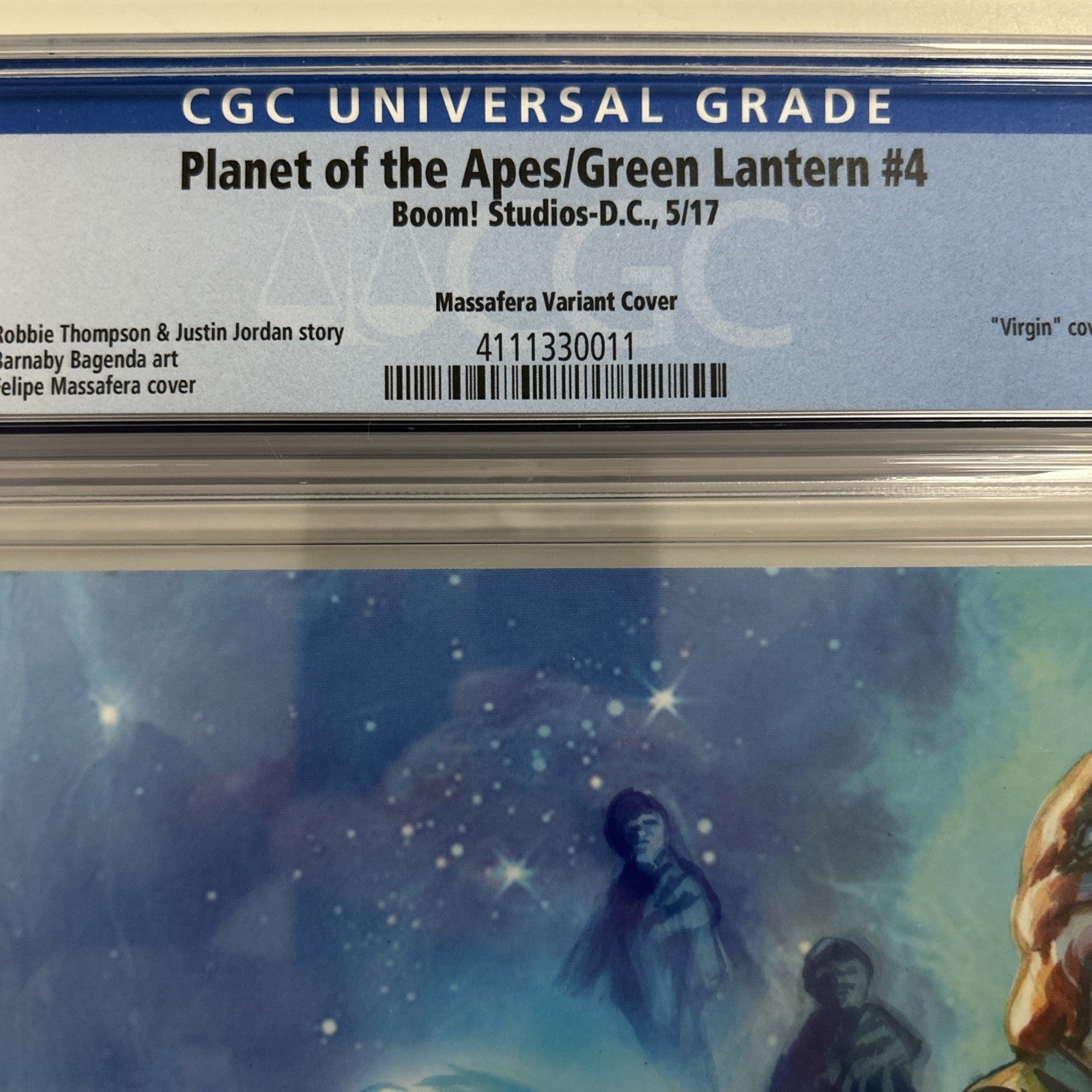 Planet of the Apes/Green Lantern #4 2017 CGC 9.8  Massafera 1:40 Virgin Variant7
