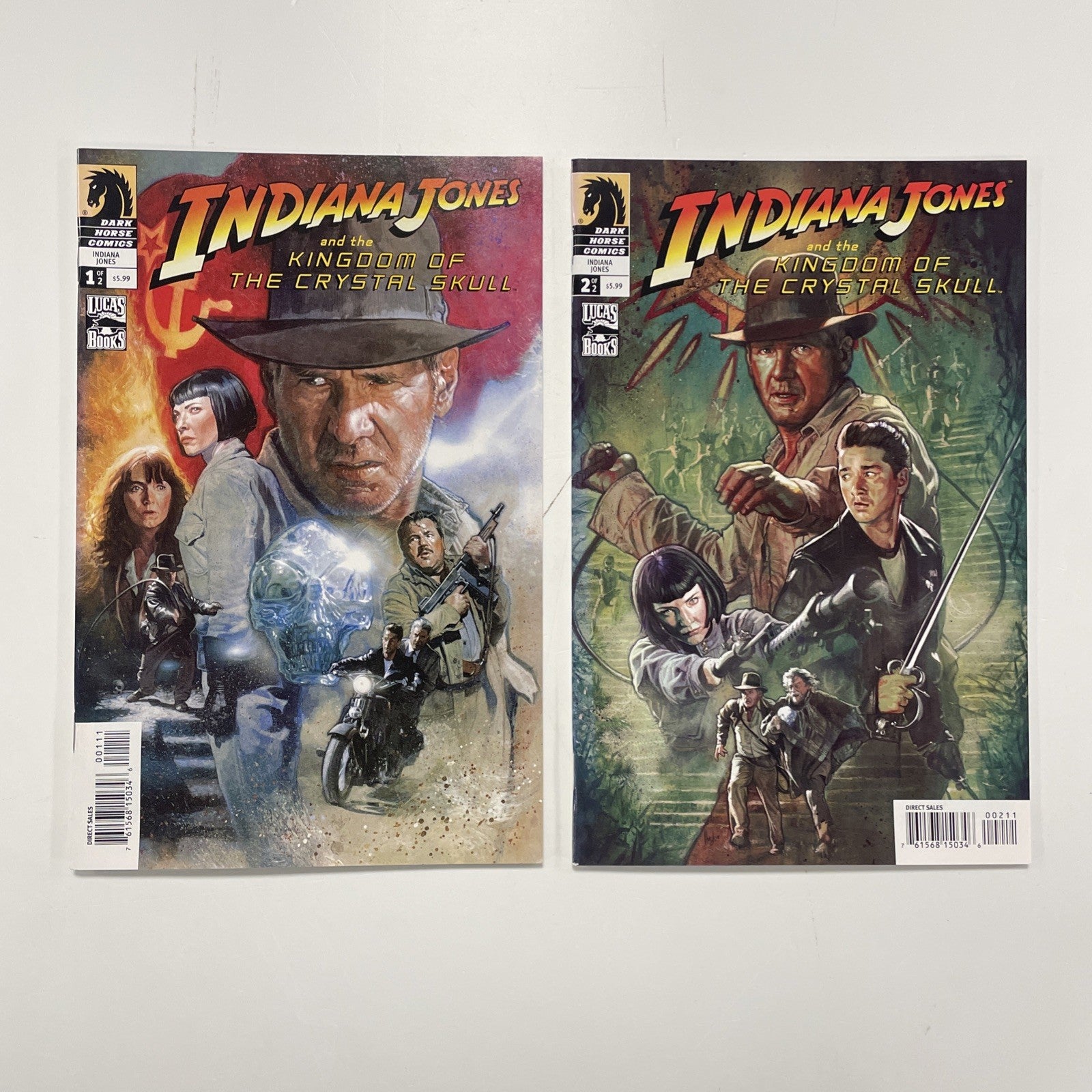 Indiana Jones And The Kingdom Of The Crystal Skull #1-2 2008 VF/NM Dark Horse0
