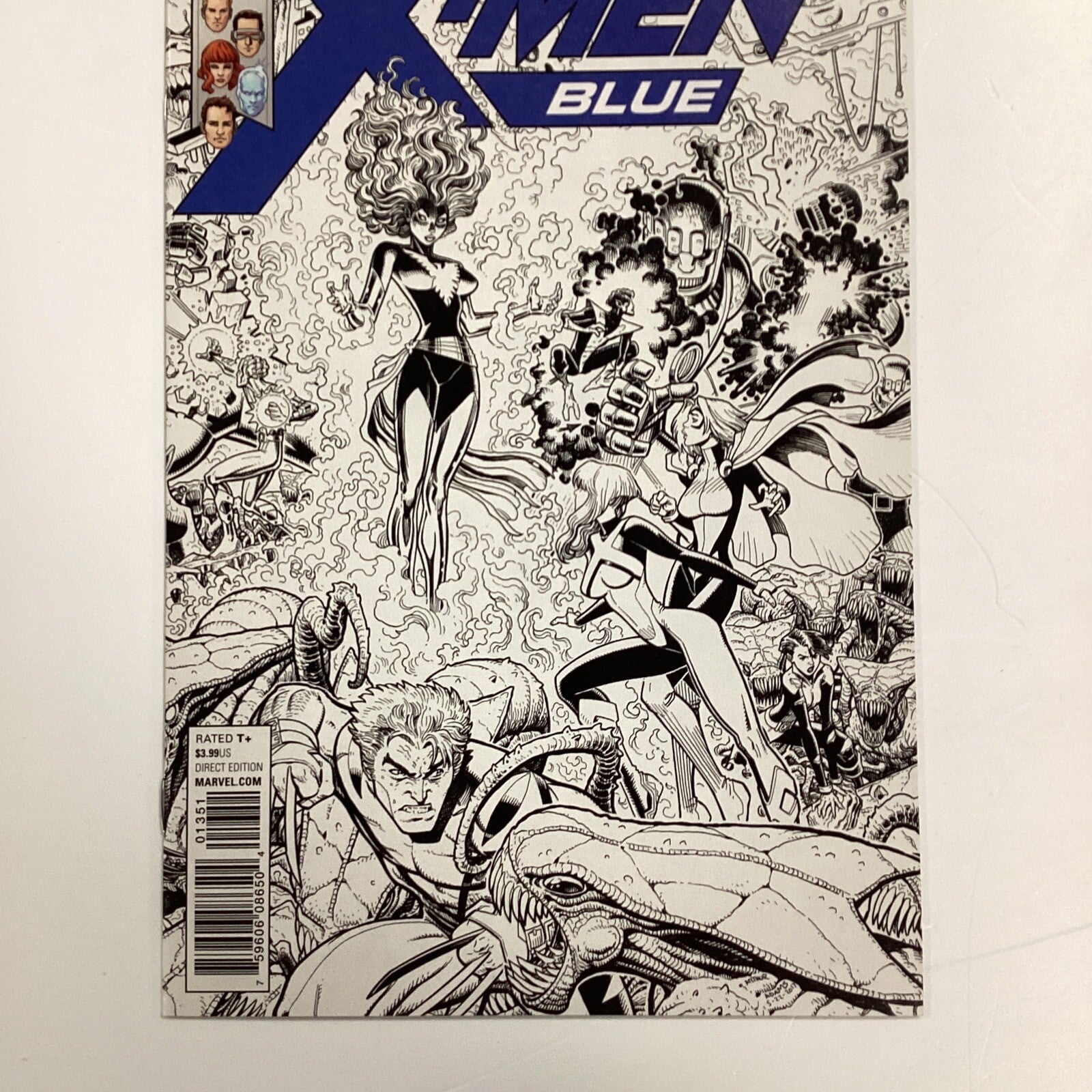 X-men Blue #13 2013 NM Arthur Adams 1:50 B&W Connecting Sketch Variant2