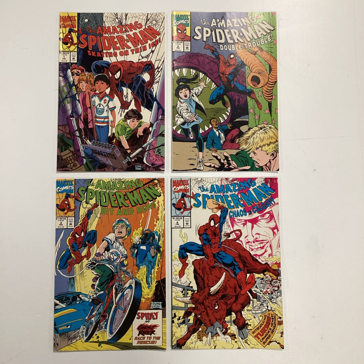 Amazing Spider-man #1-4 1990 Skating On Thin Ice, Double Trouble, Hit and More0